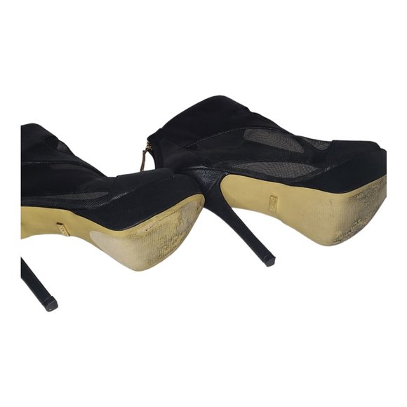 Bebe High Heel Sheer Bootie - Picture 6 of 9